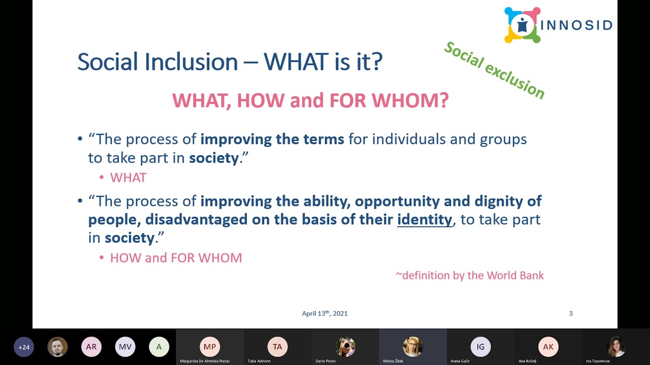 [INNOSID] Social Inclusion lecture