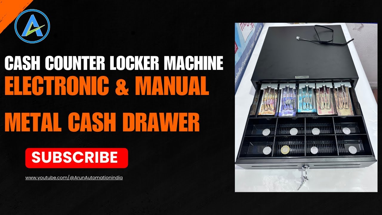 Best Cash Counter Locker Machine for Shops | Metal Drawer with Electronic & Manual Lock😀✨