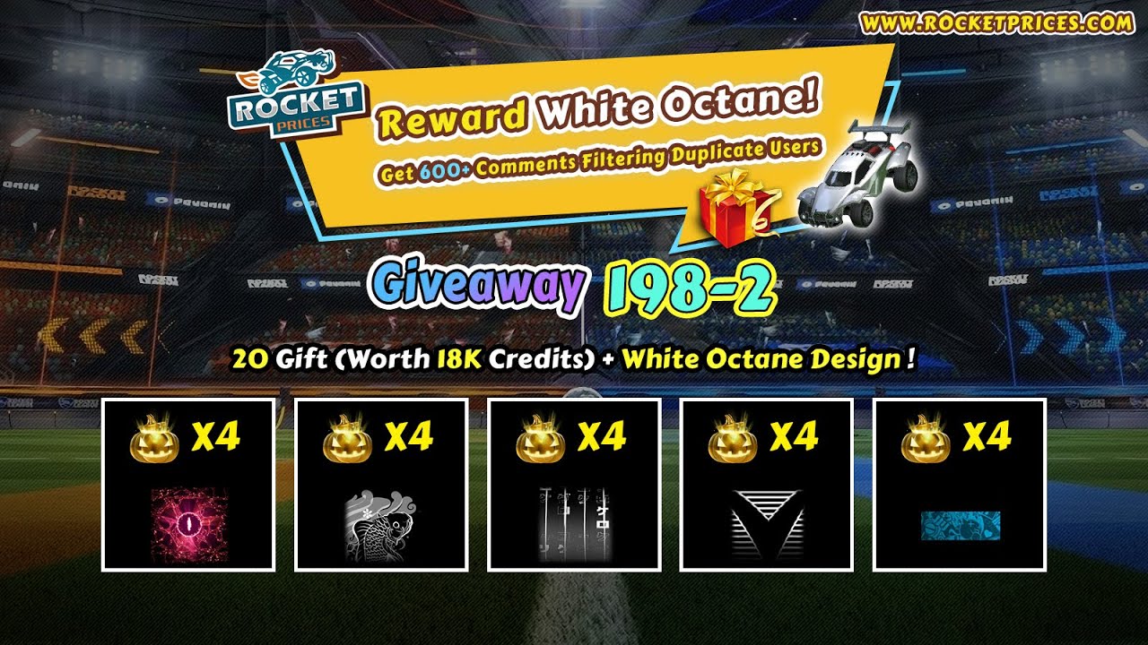 Win 20x Rocket League Golden Pumpkin'20 For FREE | Rocketprices.com Giveaway 198-2