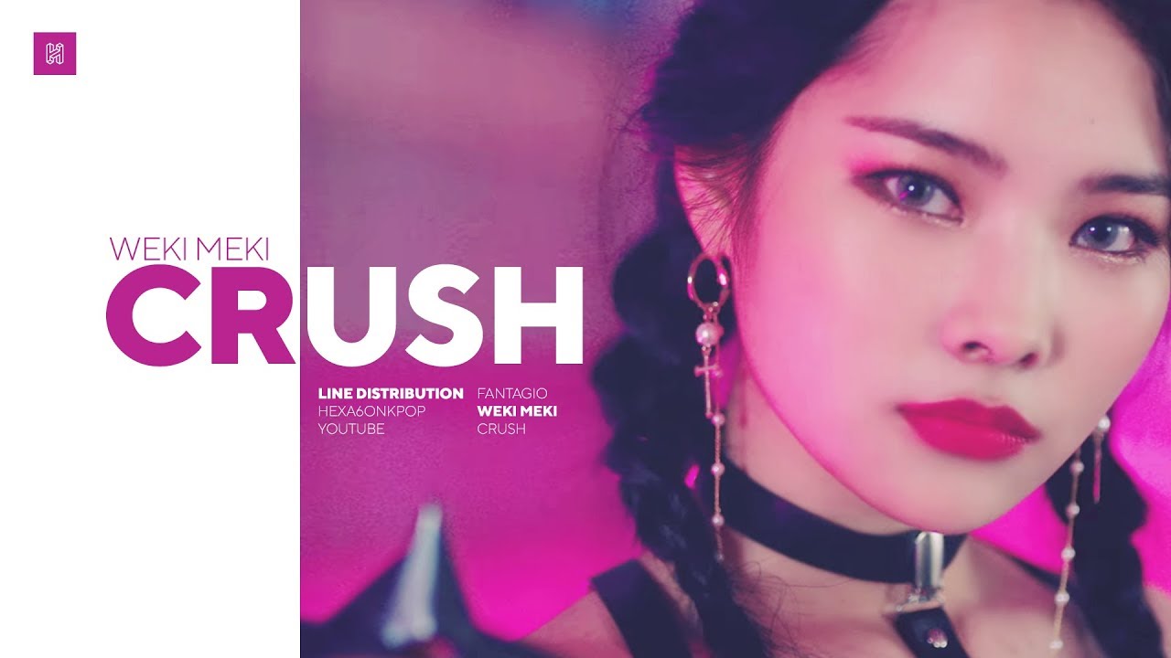 Weki Meki - Crush Line Distribution (Color Coded) | 위키미키