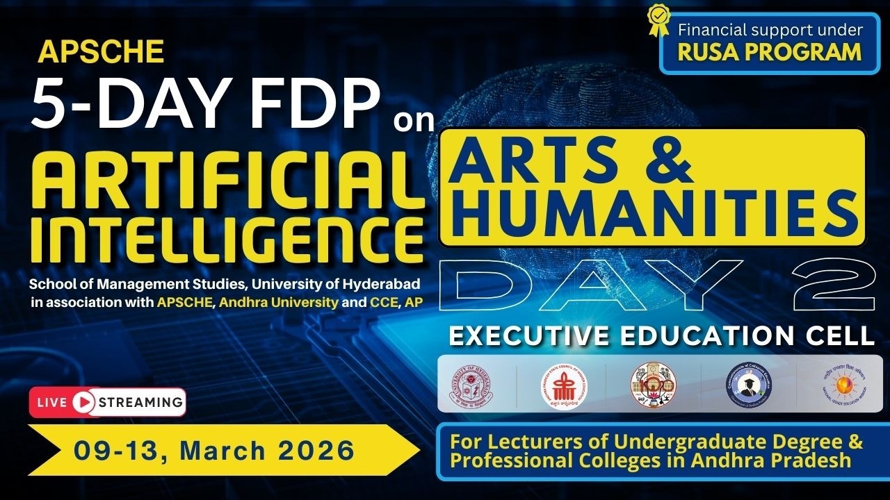10-Mar-2026 (Day-2) |APSCHE 5-Day FDP on AI | UoH | Arts & Humanities | Part 2