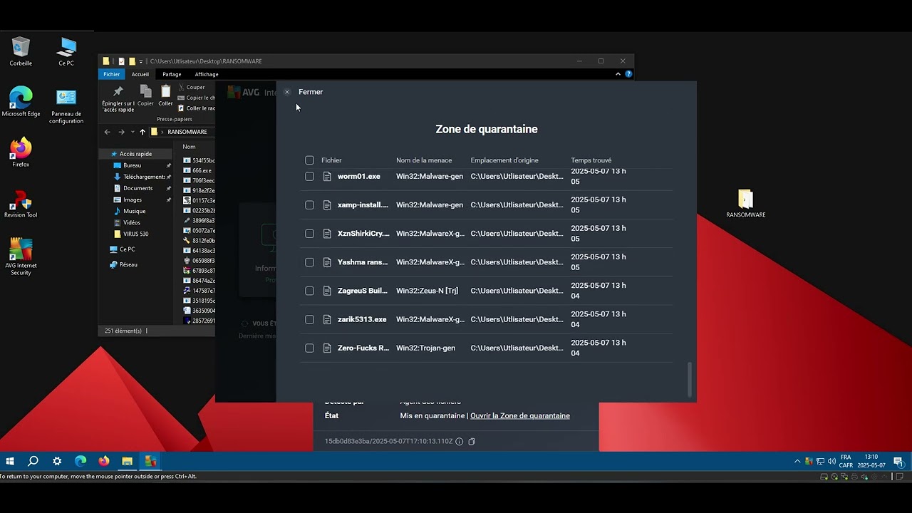 TEST AVG Internet Security 2025 VS RANSOMWARE
