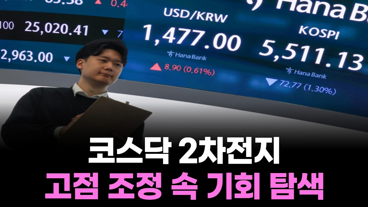 코스닥 2차전지, 고점 조정 속 기회 탐색