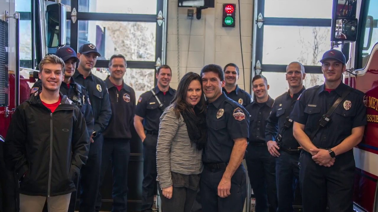 Firefighter Proposes at Fire Station