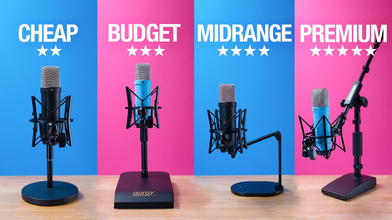 Cheap vs. Expensive Desktop Mic Stands: What's the REAL Difference?