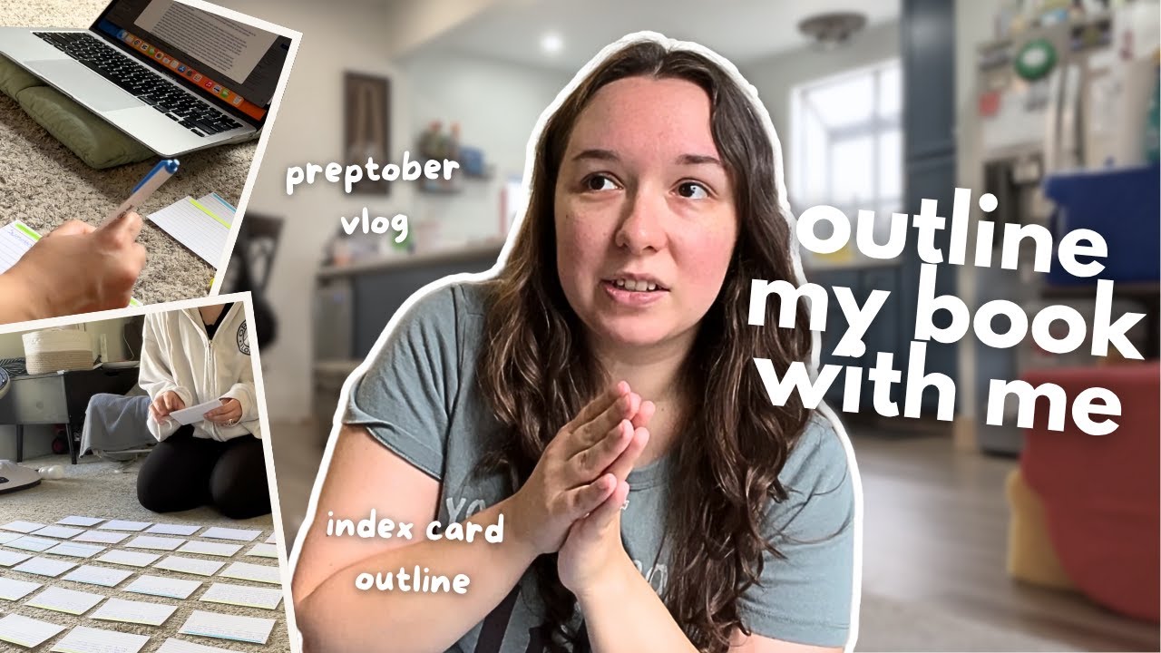 outlining my novel on index cards ✍🏻 | preptober writing vlog + nanowrimo chat