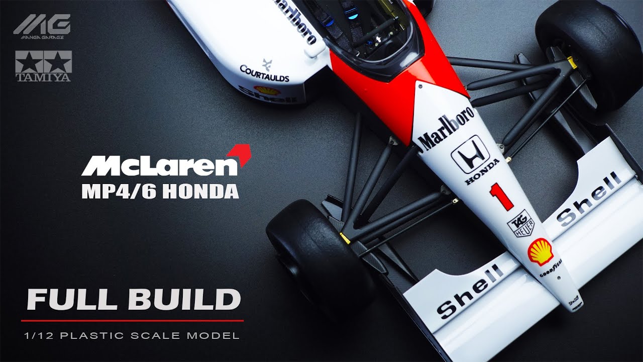 Ayrton Senna's McLaren MP4/6 | Tamiya | 1/12 | Scale Model Full Build (Uncut version) | ASMR |