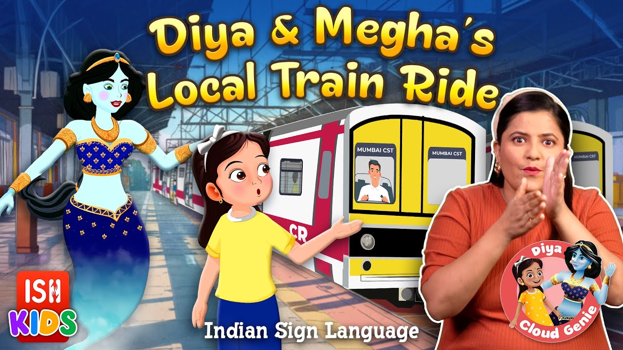 Diya & Megha's Local Train Ride | Diya's Adventures | ISH Kids