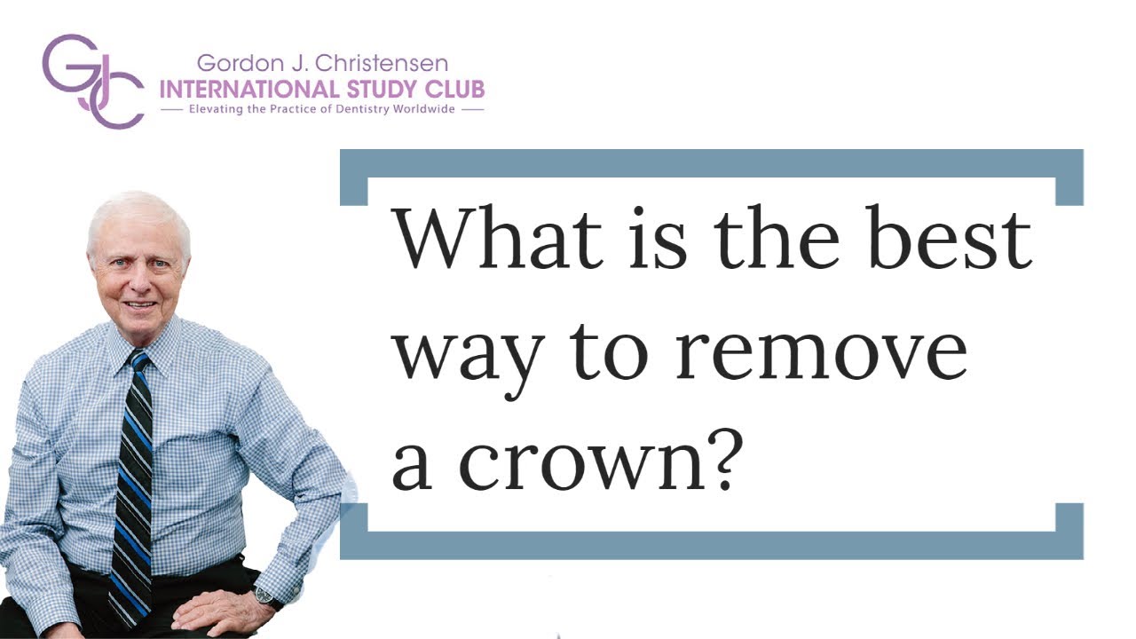 What is the best way to remove a crown?