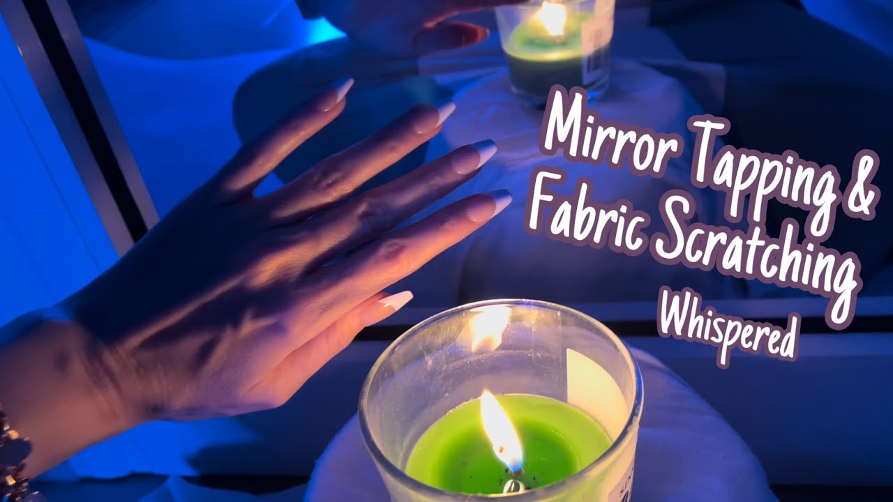 ASMR * Cozy Mirror Tapping * Fabric Scratching * Whispered * ASMRVilla