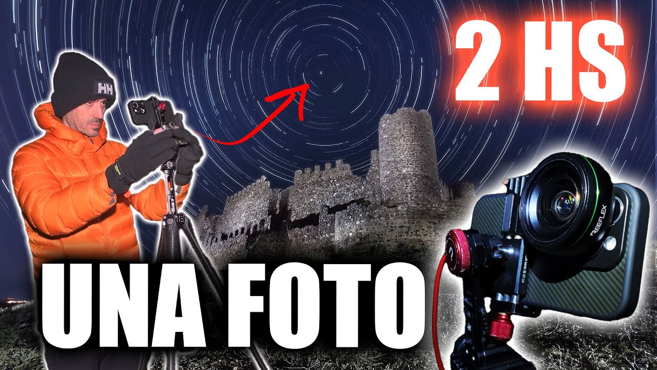 iPhone 16 Fotografía Nocturna / Tutorial Startrails + Lightpainting con Reexpose ¡INCREÍBLE!