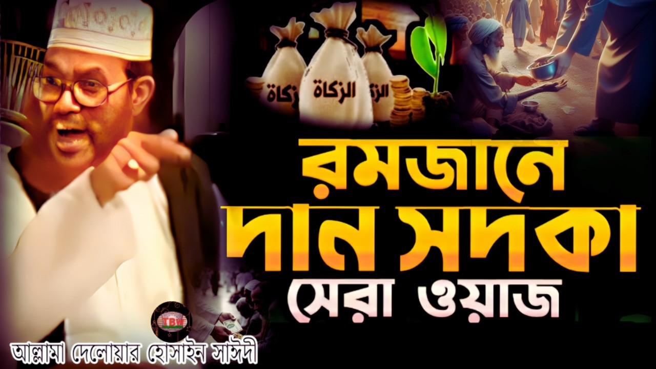 রমজানের দান সাদকা সেরা ওয়াজ শুনেন | allama delwar hussain saidi waz | Delowar Hossain Saidi Waz