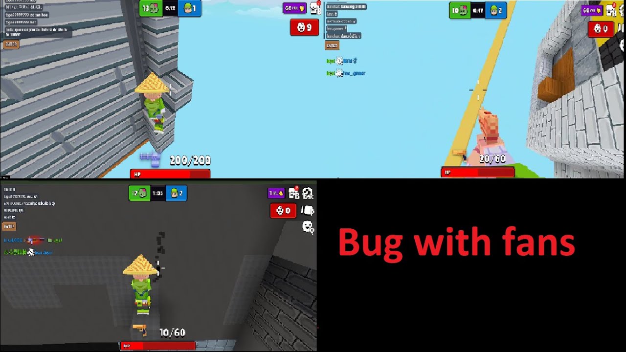 Bug infection with fans in minefun io