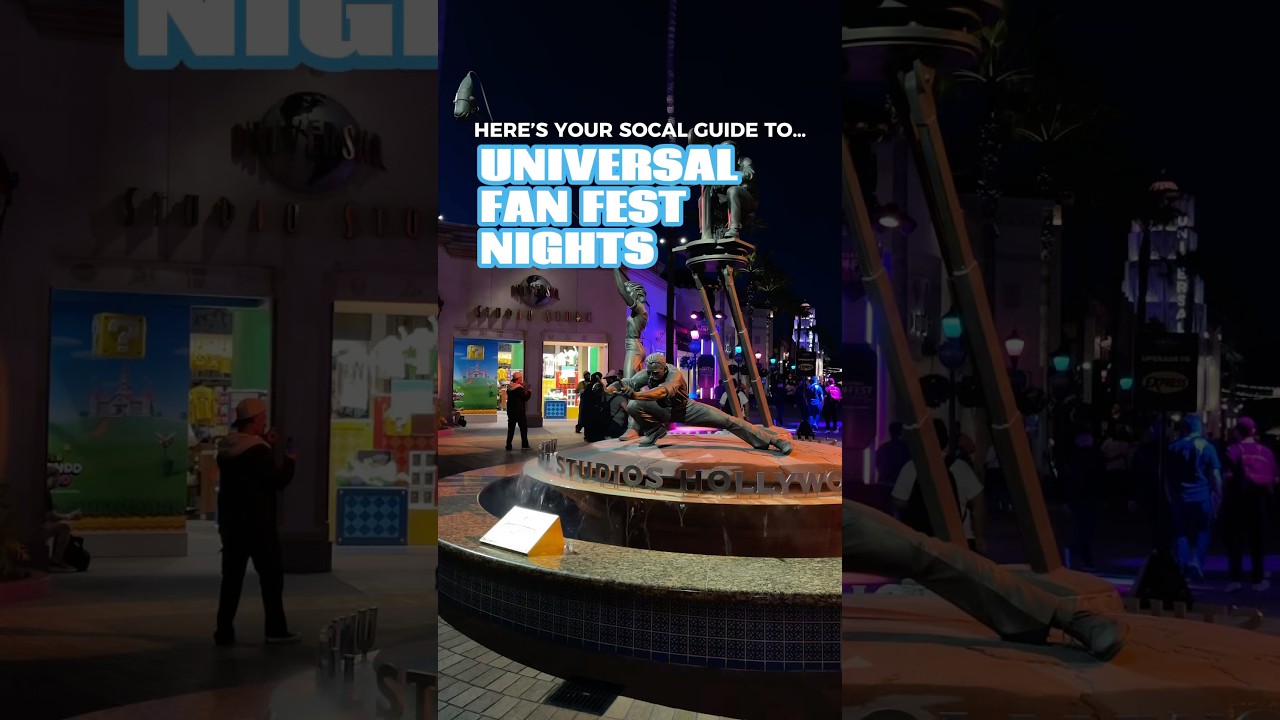FAN FEST NIGHTS AT UNIVERSAL STUDIOS HOLLYWOOD🤩✨ #fanfest #universalstudioshollywood