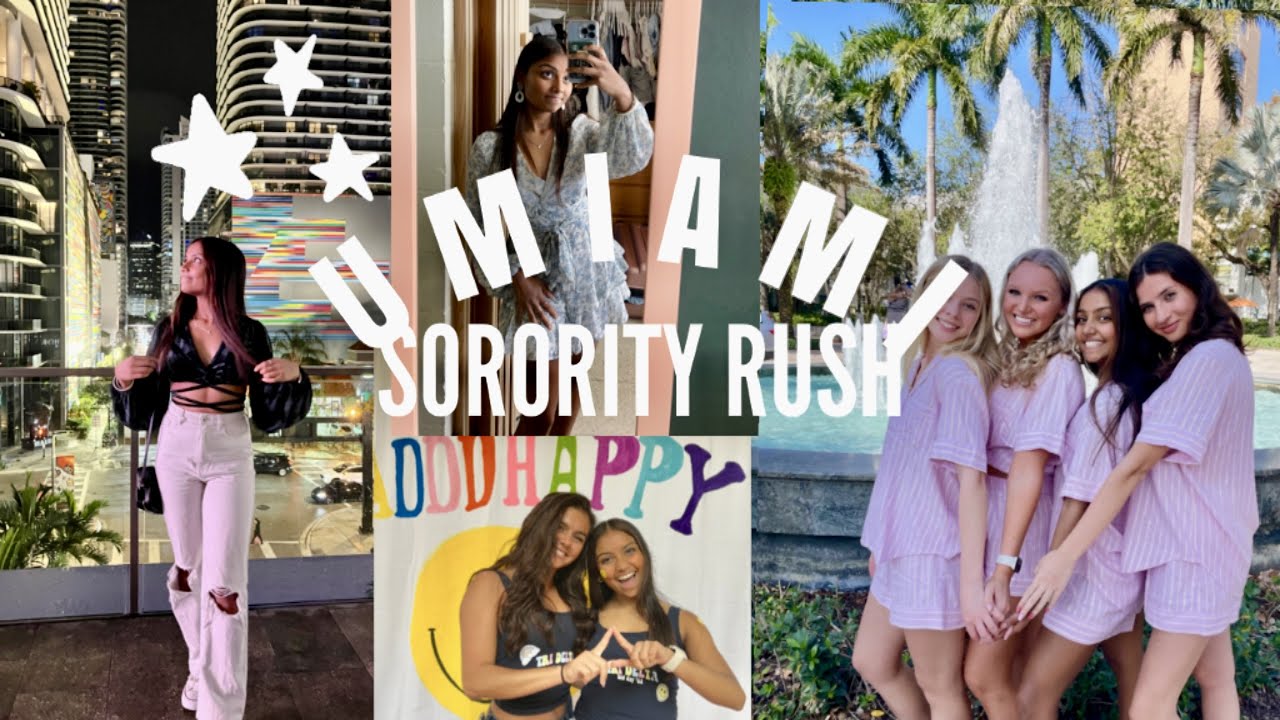 UMIAMI SORORITY RUSH WEEK VLOG