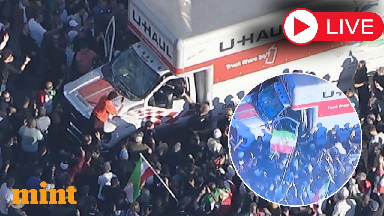 Iran Protest LIVE: Truck Plows Into LA Rally To Support Iran Demonstrations | Trump | Khamenei