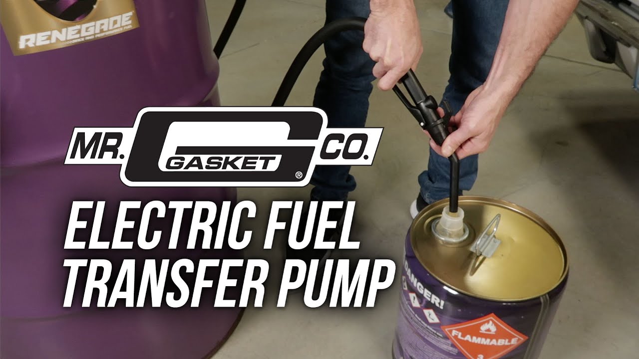 Mr Gasket Electric Fuel Transfer Pump For Fuel Drums