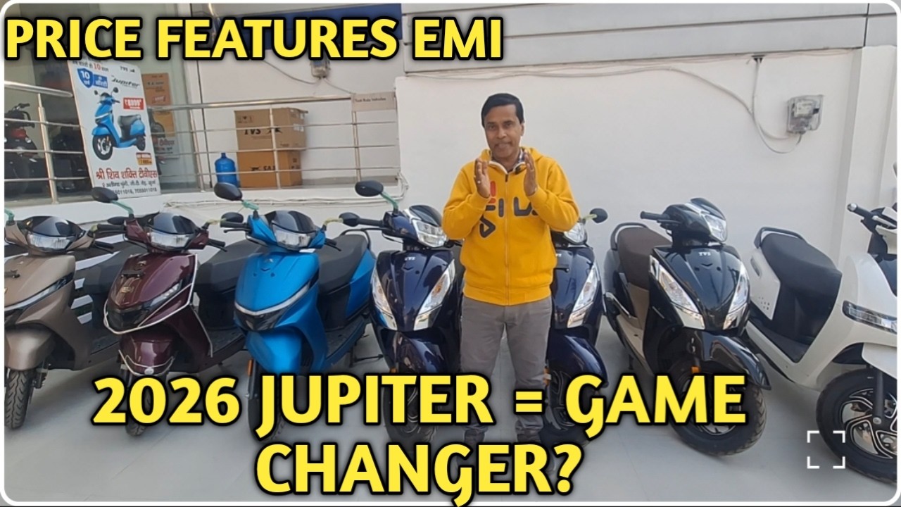 Mileage King अब ओर भी स्मार्ट 🔥 2026 TVs Jupiter New Features Price EMI Details