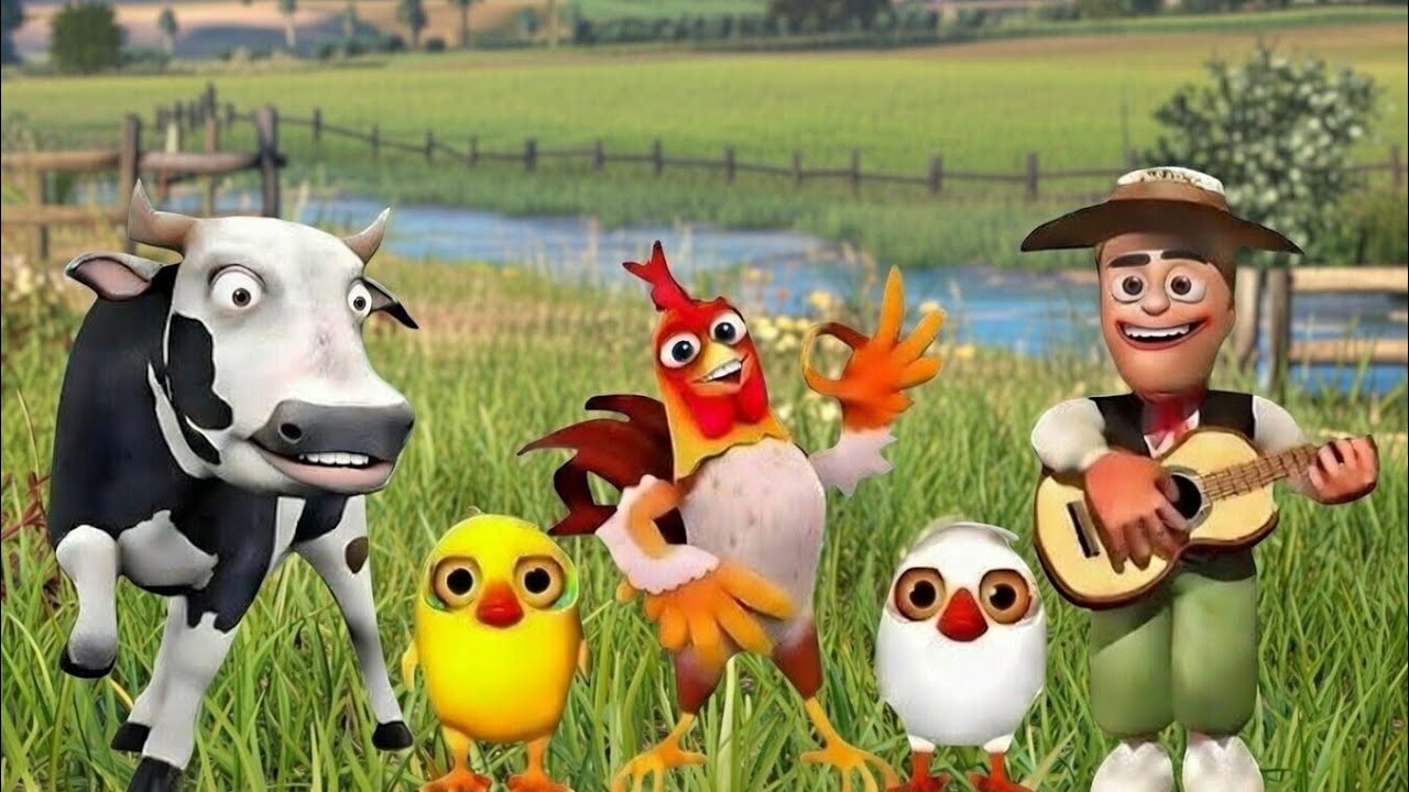 El pollito Pío 3D- Cantan Los Pollitos - Las Canciones de la Granja de Zenón | Luciérnagas Fiesteras