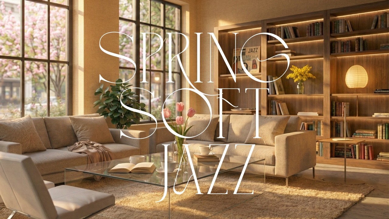 Spring Soft Jazz 🌸 for Clear Focus | Gentle Piano Study & Work Music ☕（30 Minutes）