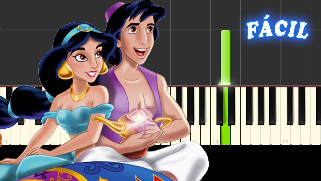 Un Mundo Ideal / Aladdin / Piano Facil / Notas Musicales