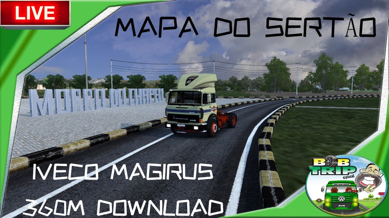 ETS2 1.46/ MAPA DO SERTAO / IVECO MAGIRUS 360M PARA DOWNLOAD