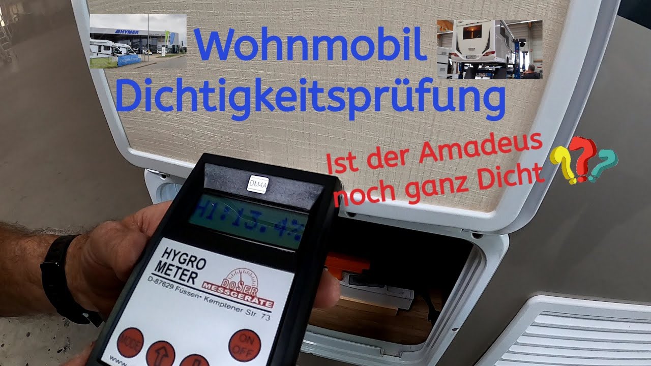 Ist der Amadeus noch ganz Dicht? So wird die Dichtigkeitsprüfung am Wohnmobil gemacht.