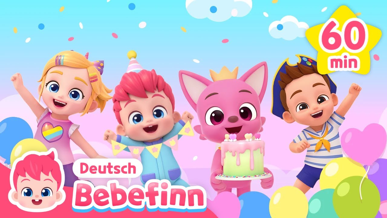 Zum Geburtstag Viel Glück, Pinkfong 🎂 | Mix | Bebefinn Deutsch - Kinderlieder