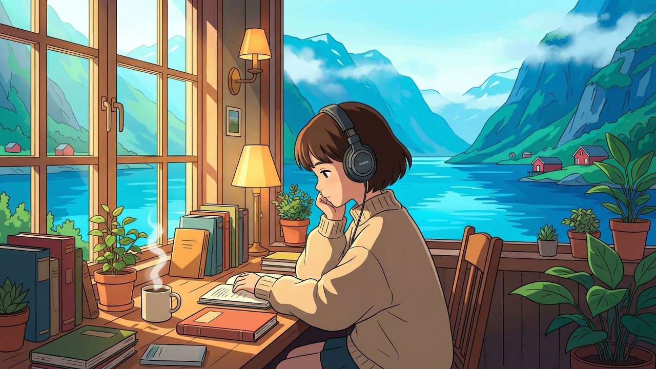 Norway Lofi | Fjord Silence & Deep Water Vibes | 1 Hour Mix to Study & Relax