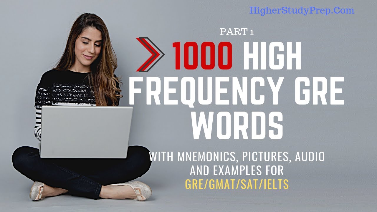 Part 1 | 1000 High Frequency GRE Words with Photos, Story, and Mnemonics