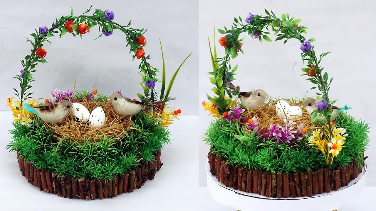 How to Make Birds Nest Basket Craft for Home Decoration | DIY Birds Nest Home Décor | StylEnrich