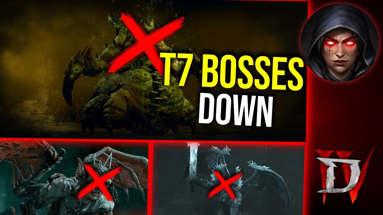 Diablo 4 - ВСЕ НОВЫЕ УБЕР-БОССЫ 7-ГО УРОВНЯ НА ХАРДКОРНОМ РЕЖИМЕ