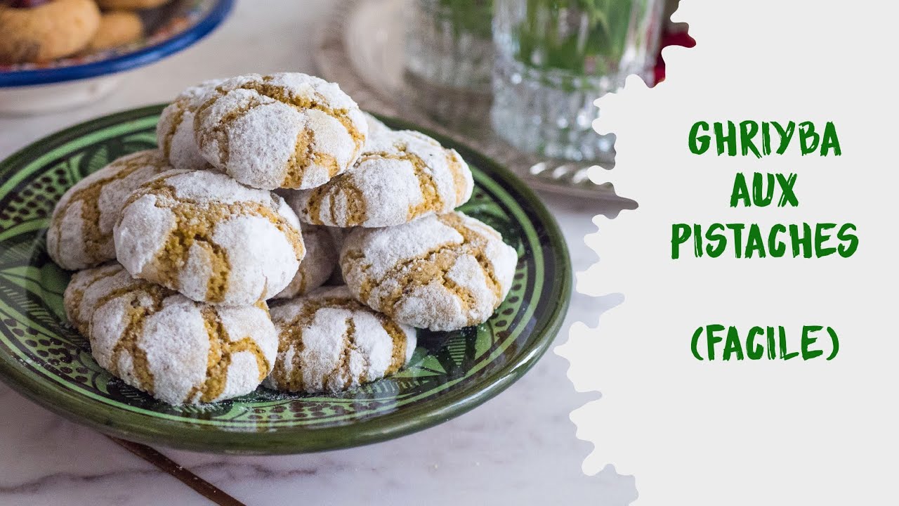 Ghriyba aux pistaches, un gâteau FACILE pour l'Aïd !