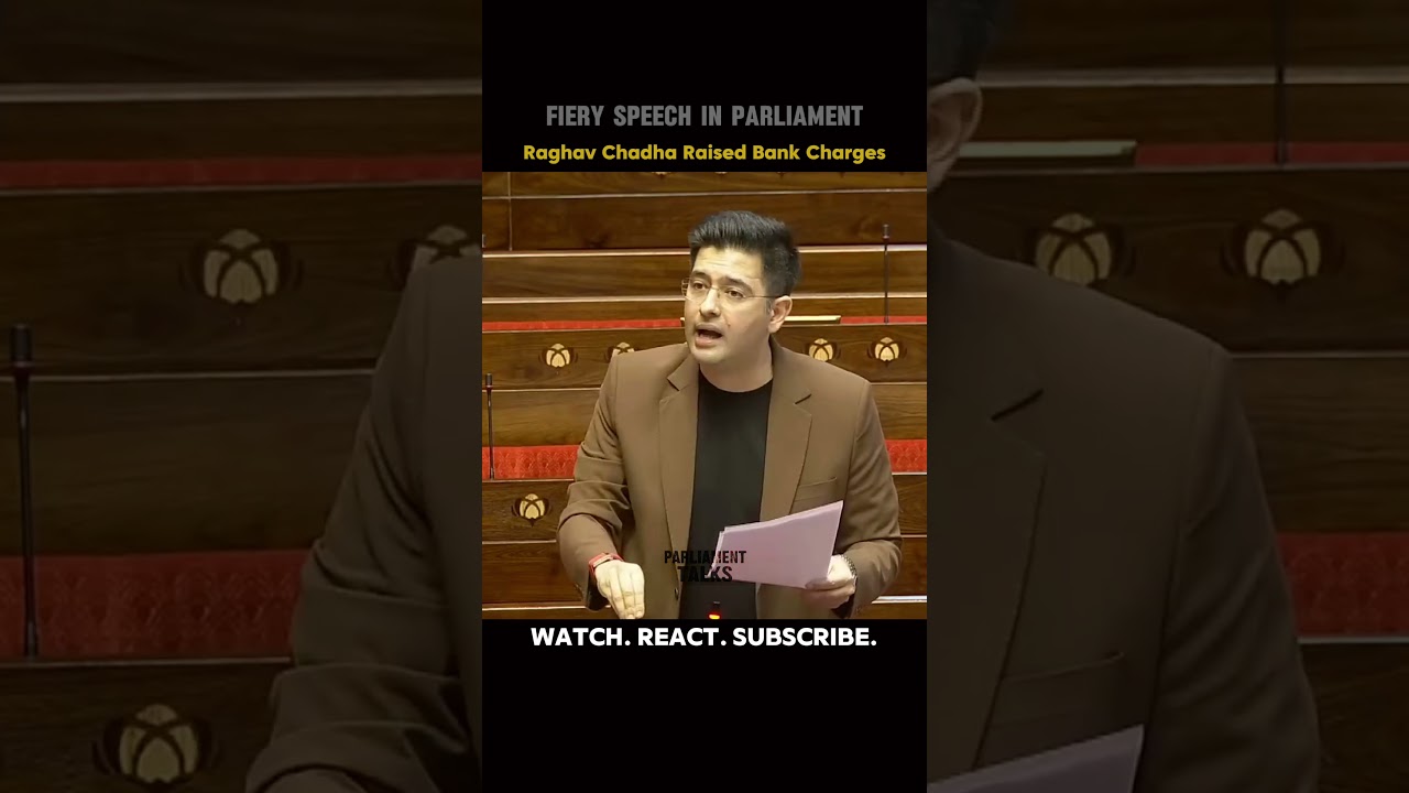 #WATCH: Banking issues raised by Raghav chadha in parliament Fiery statement speech...!! #trending