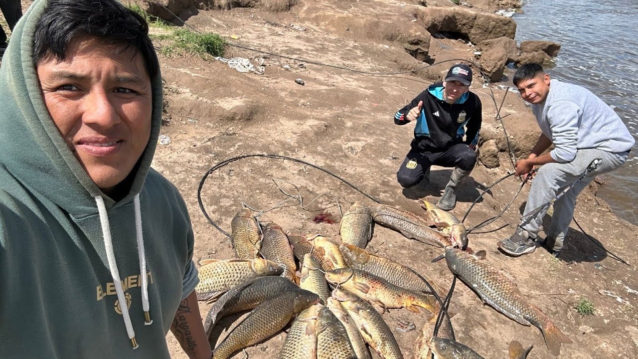 LA CASCADA EN SU MEJOR MOMENTO // CARPON DE 10 KILOS // HARINADO LG #HARINADOLG #riosalado