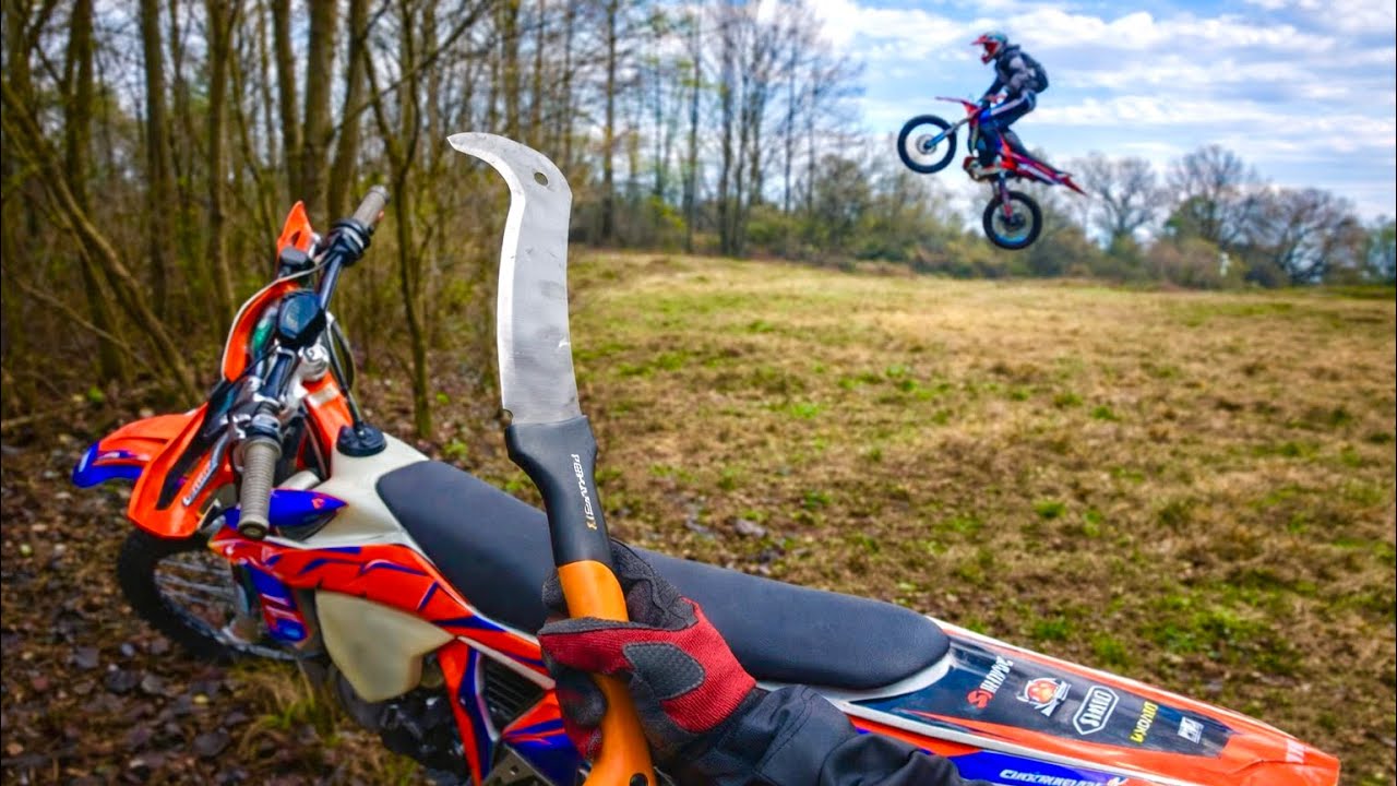 Piony MRF 140 RC | Karczowanie Nowej Miejscówki | Trening KTM EXC 350 