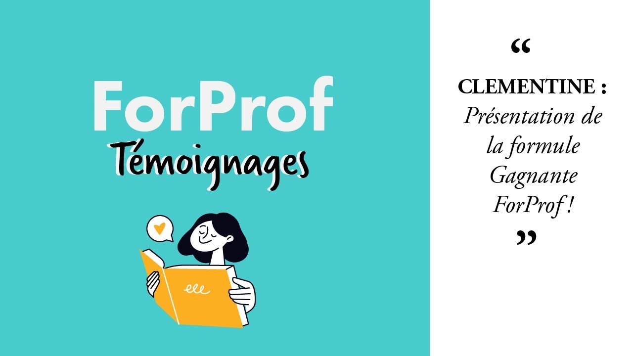 La formule gagnante ForProf selon Clémentine, stagiaire ForProf admise au CRPE