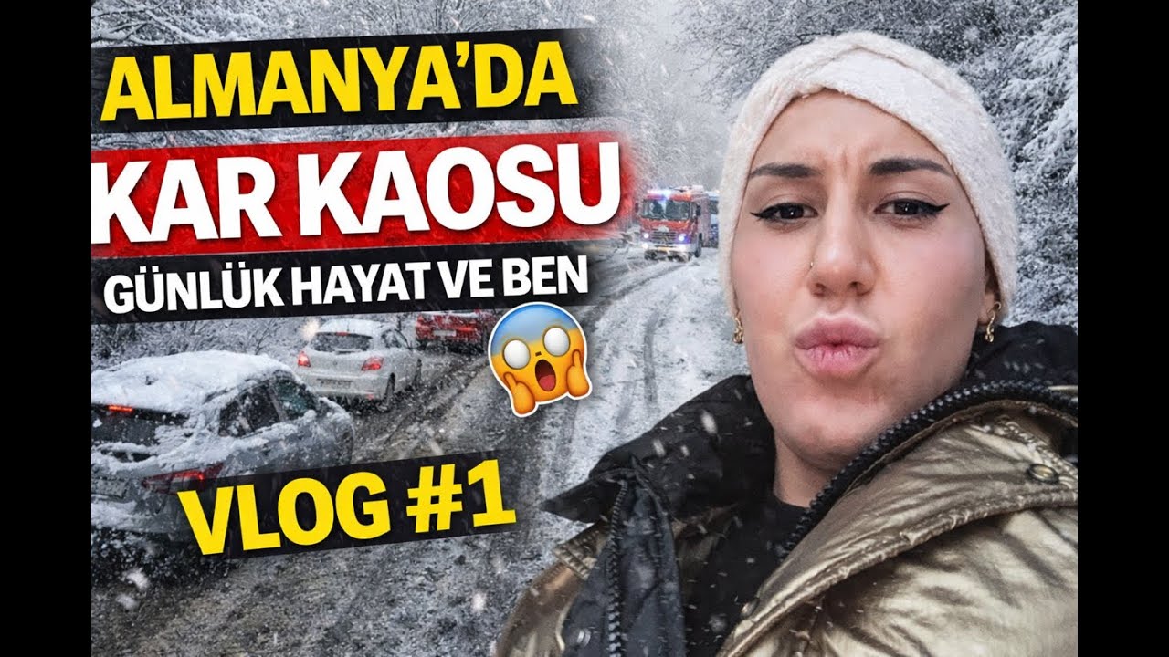 Almany'da kar kaosu / Günlük hayat & ben / Vlog #1