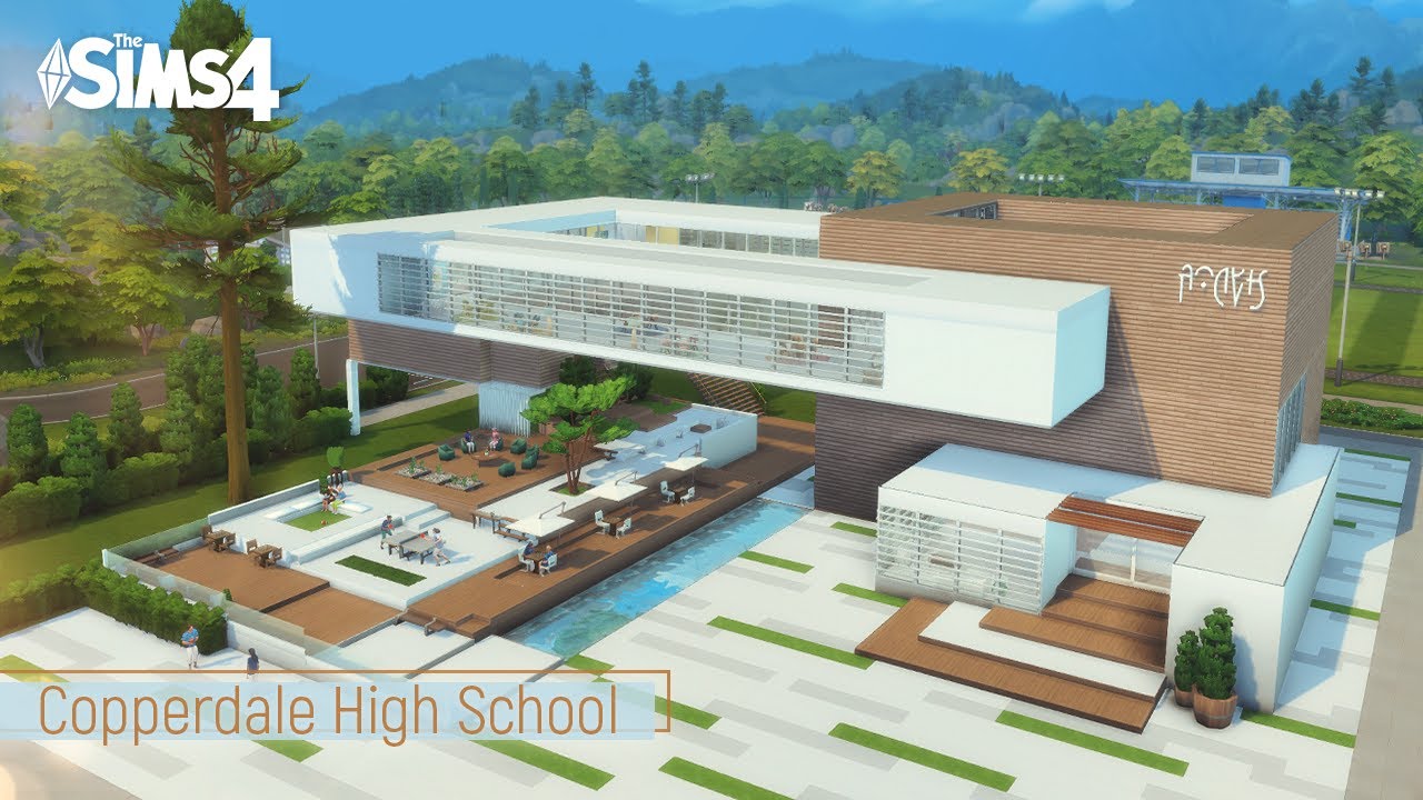 Copperdale High School│No CC│Sims 4 Stop Motion Build