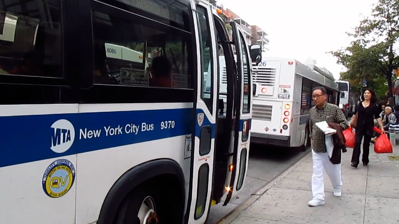MTA New York City Bus: Nova Bus RTS 8932 on the Q17 Bus & 9370 on the Q27 Bus.