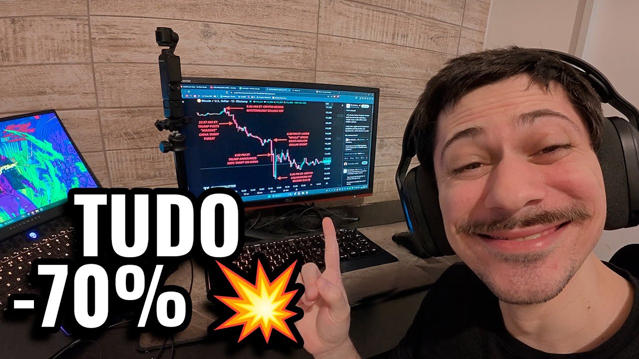 ACONTECEU A MAIOR LIQUIDA&Ccedil;&Atilde;O DO MERCADO CRIPTO  DE TODOS OS TEMPOS❗(Bitcoin ou NADA)