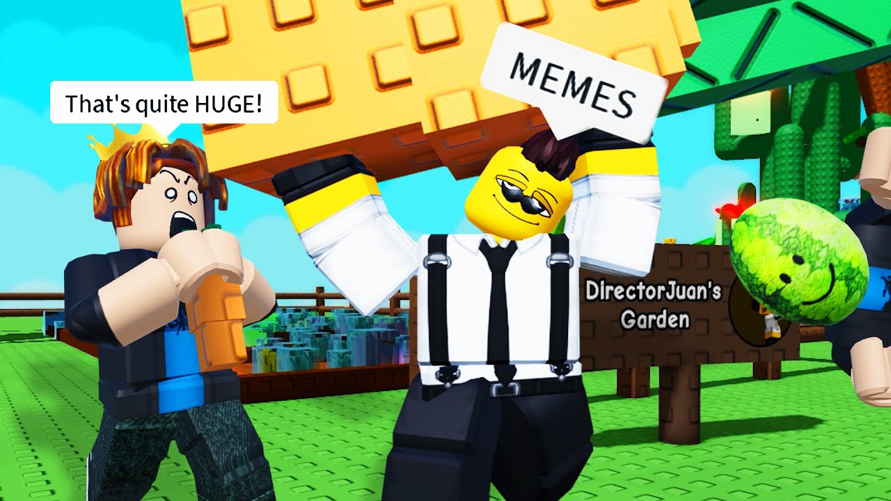 ROBLOX Grow a Garden Funny Moments (MEMES) 🌱