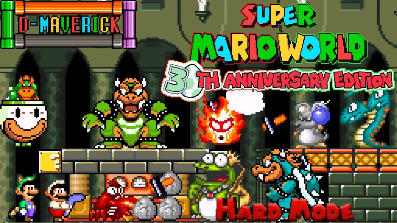 Super Mario World - 30th Anniversary Edition (Hard Mode): Jogando os Bônus Levels dos Chefes