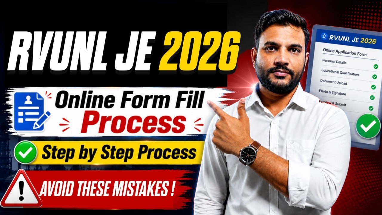 RVUNL JE 2026 Online Form Fill Up | Step by Step Process | Avoid These Mistakes! 🚨 | by Attendra sir
