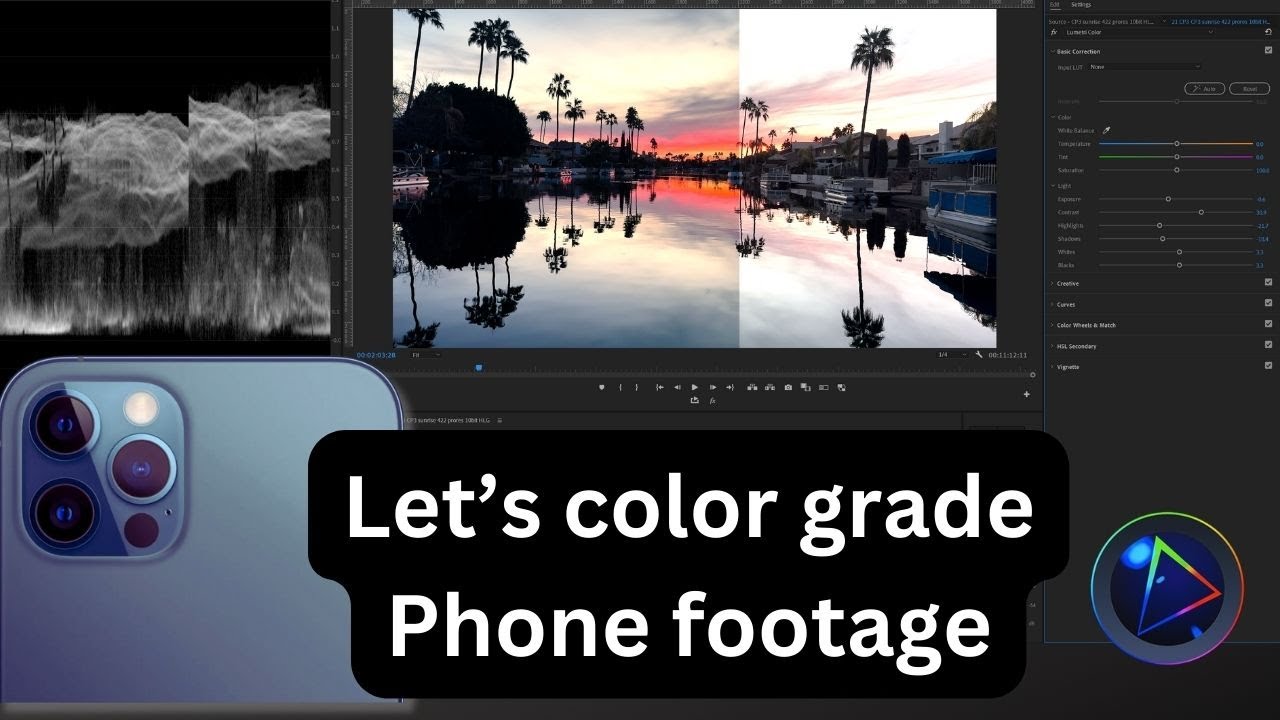 Cinema P3|  Color Grade Iphone footage