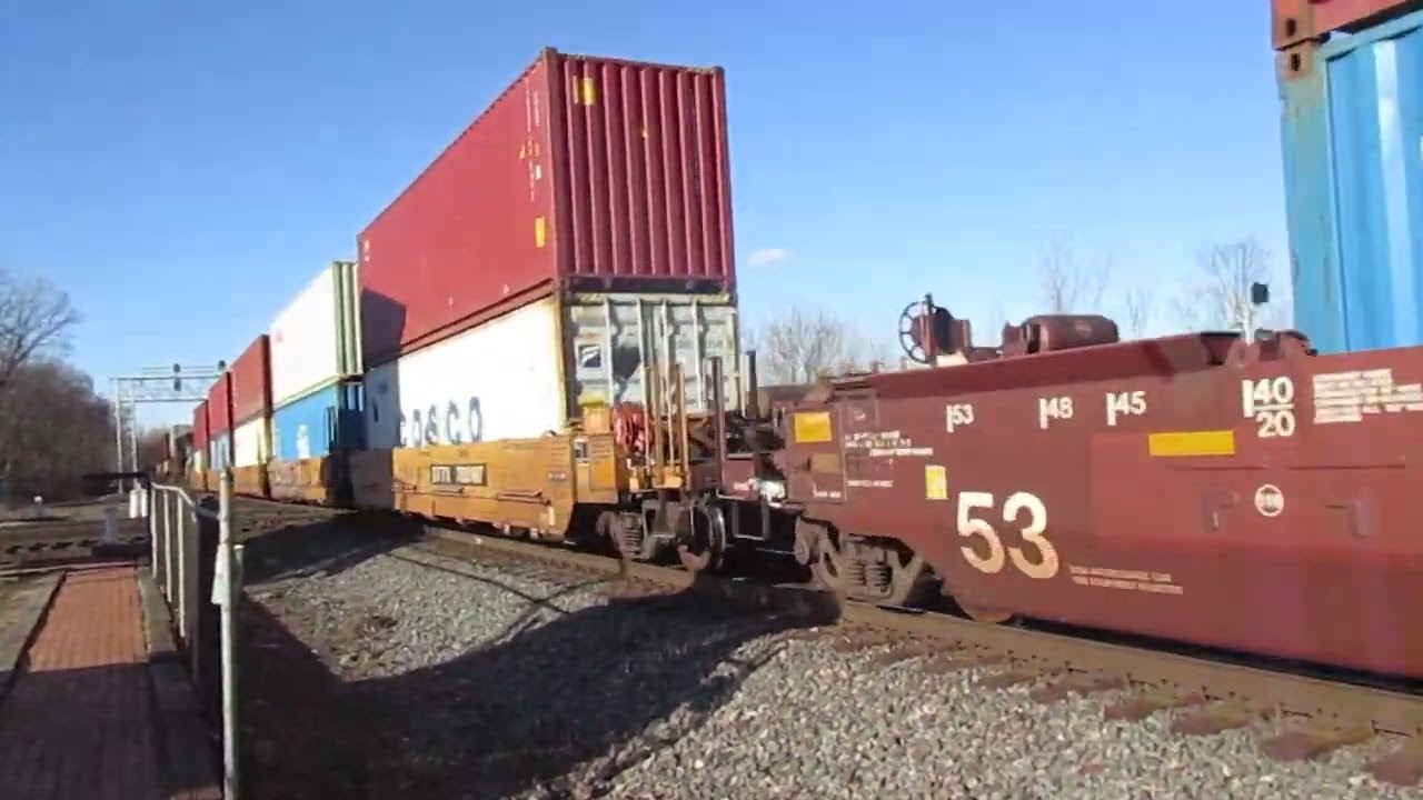 (2-25-2026) Norfolk Southern southbound intermodal train in Marion Ohio.