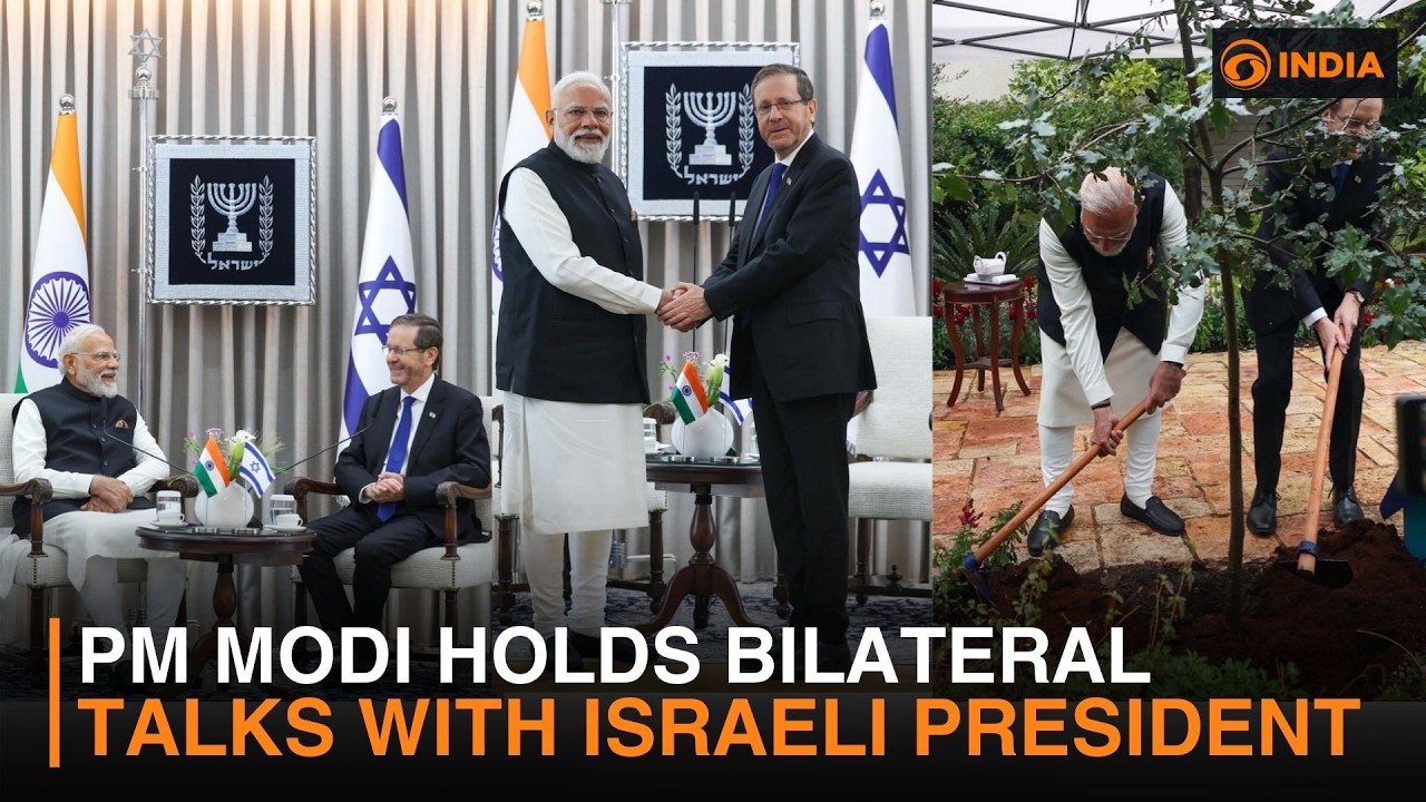PM Modi in Israel: PM Modi holds bilateral meeting with Israeli President Isaac Herzog