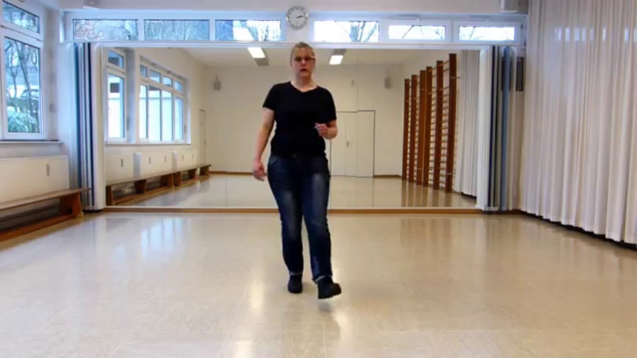 Line-Dance Kurs: The Blarney Roses, 1. Teil, Demo & Schritterklärung  (deutsch)