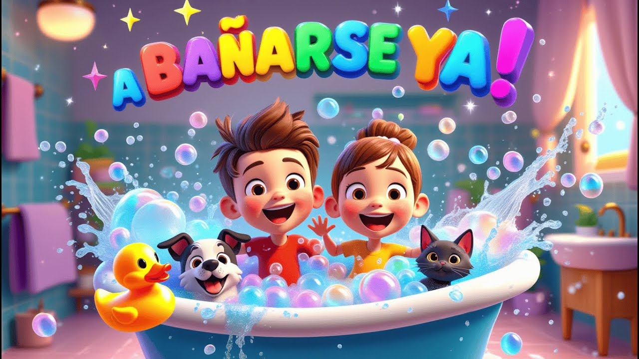 A Bañarse Ya 🛁 Canción Infantil para Niños | Hora del Baño | Dima Kids