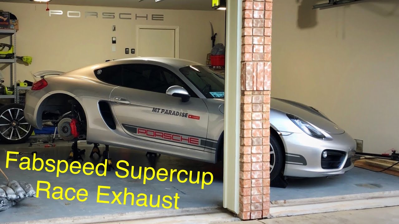 Fabspeed Race Exhaust, Install & Sound Tests Porsche 981 Cayman S